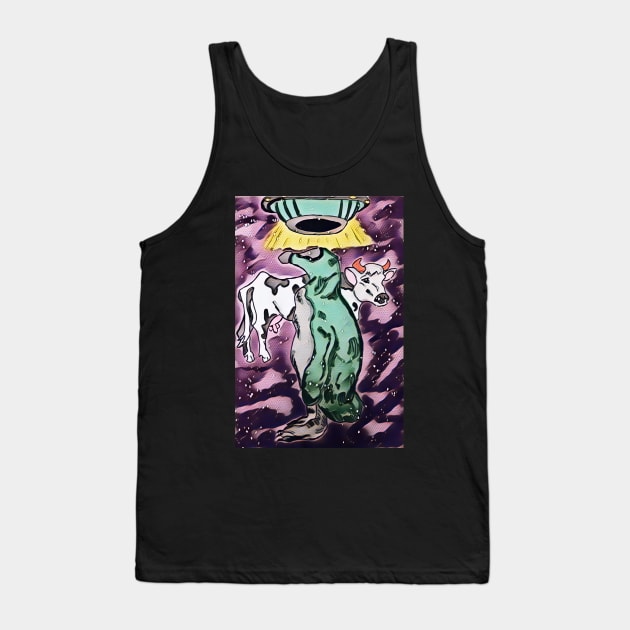 Space Penguin Tank Top by Cassie’s Cryptid Land